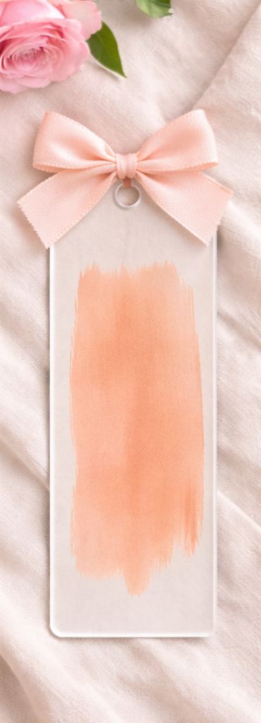 Handmade Personalized Acrylic Bookmark Gift Custom Name Bible Word with Ribbon