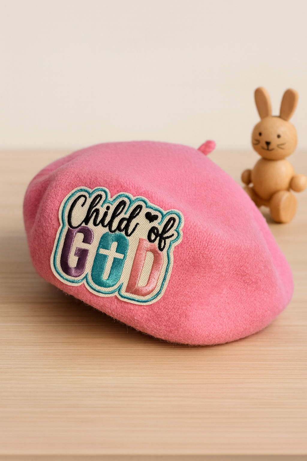 Kids Wool Beret Christian Hat for Children Birthday Gift Faith Accessory for Young Adults