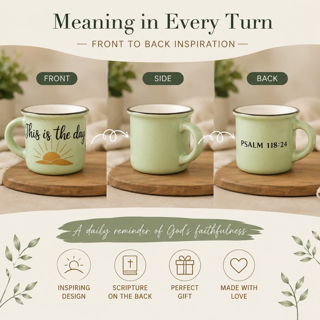 Personalized Christian Mini Espresso Mug 2oz Bible Verse Ceramic Cup Gift for Coffee Lover
