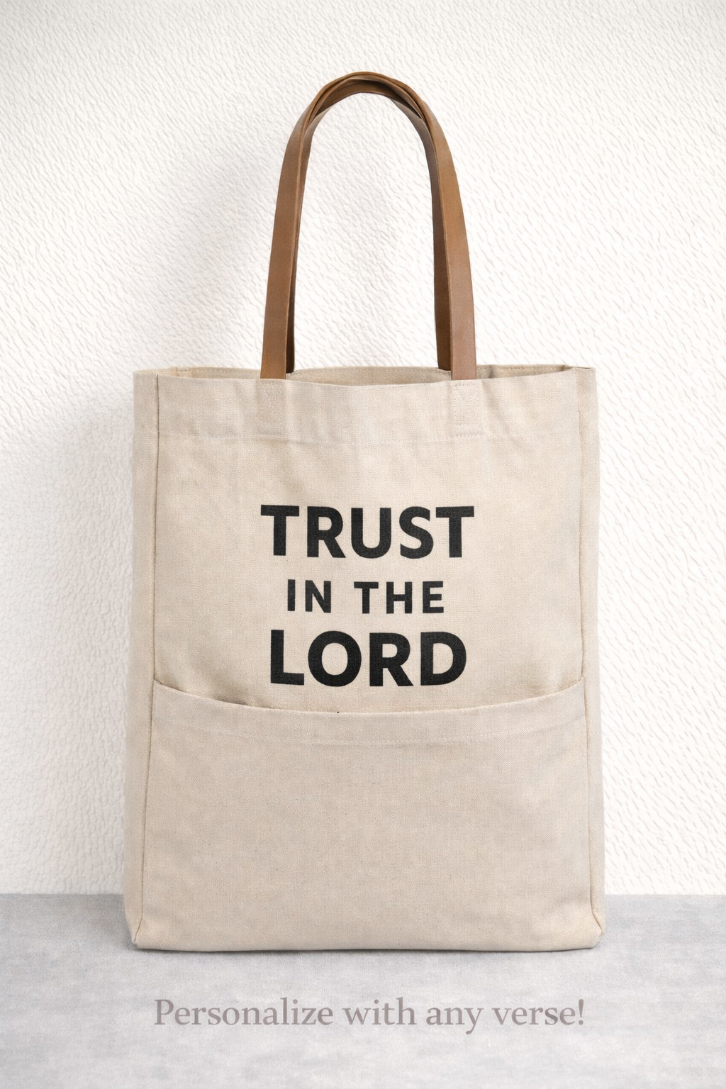 Personalized Canvas Tote Bag for Graduating Students Custom Faith Based Gift Meaningful Graduation Present