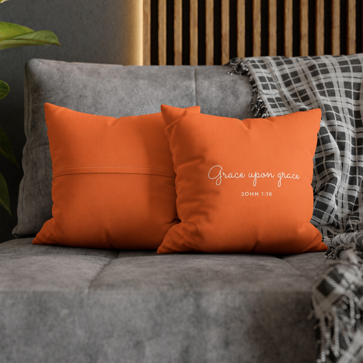 Pillow Cover Christian Minimal Home Décor Faith Design Colorful Pillow Case Bible Verse