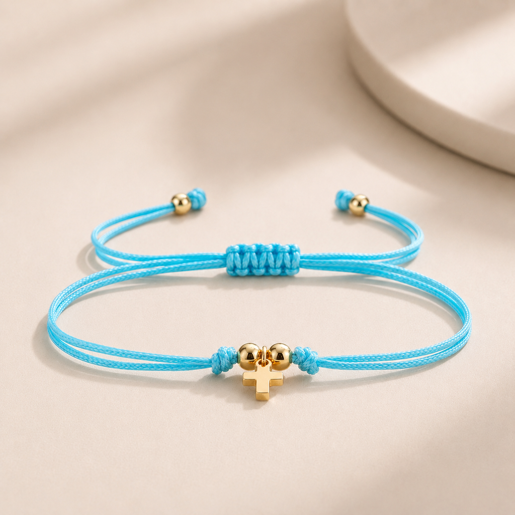 Christian Cross Bracelet Adjustable Cord Colorful Friendship Bracelet Faith Jewelry Gift Ready Package