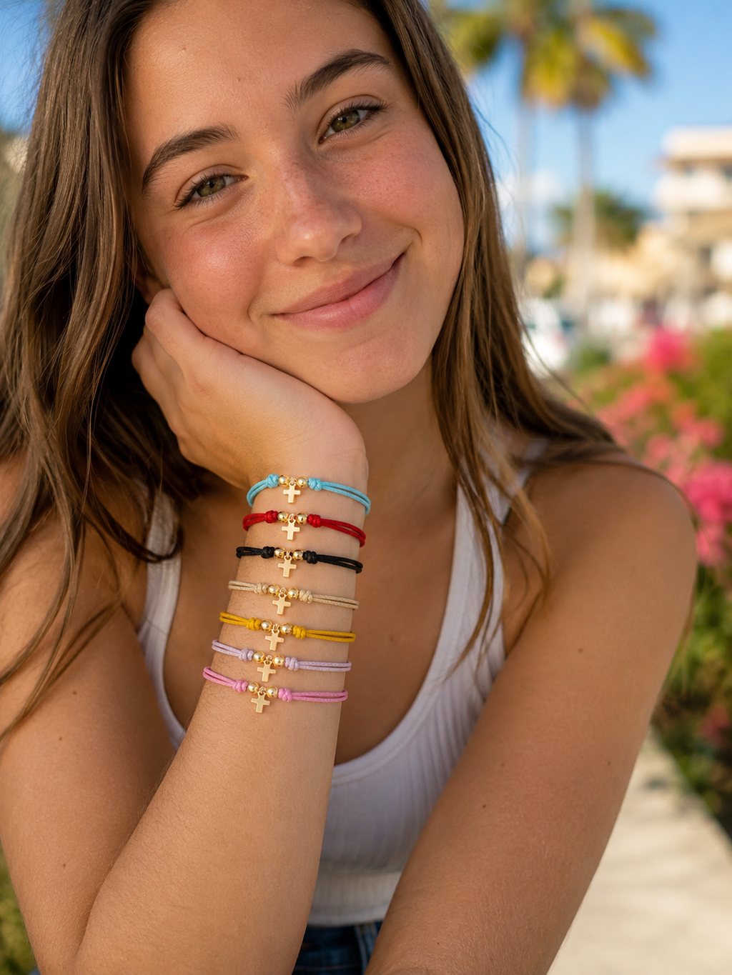 Christian Cross Bracelet Adjustable Cord Colorful Friendship Bracelet Faith Jewelry Gift Ready Package