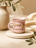 Personalized Christian Mini Espresso Mug 2oz Bible Verse Ceramic Cup Gift for Coffee Lover