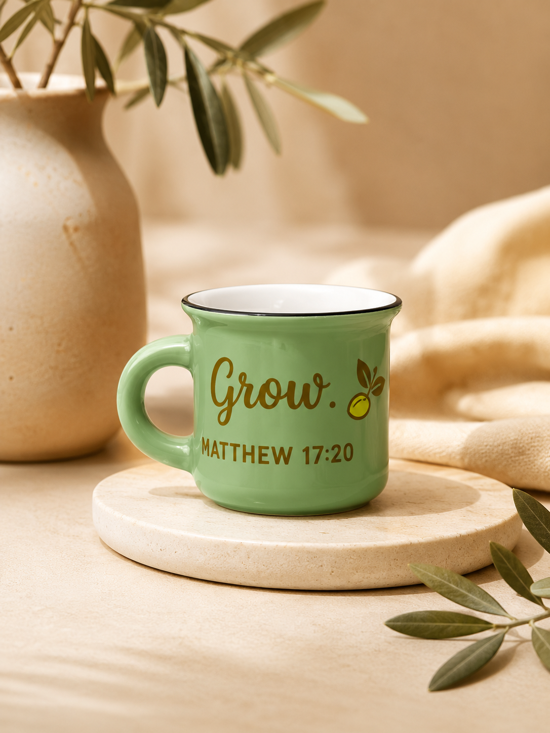 Personalized Christian Mini Espresso Mug 2oz Bible Verse Ceramic Cup Gift for Coffee Lover
