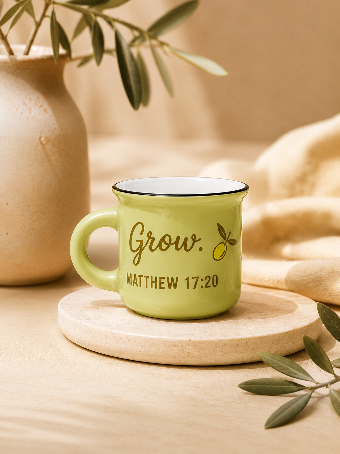 Personalized Christian Mini Espresso Mug 2oz Bible Verse Ceramic Cup Gift for Coffee Lover