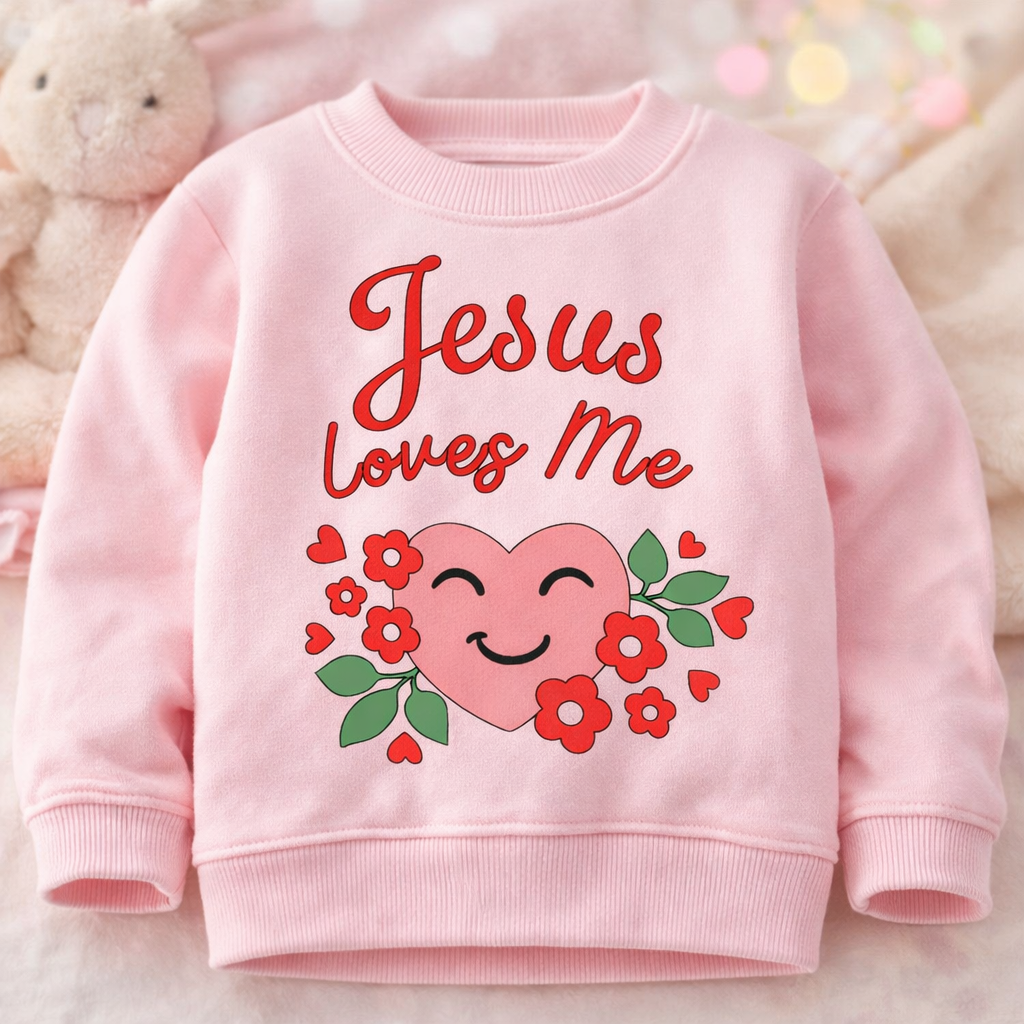 Kids Sweatshirt Christian Faith Apparel Custom Names and Bible Verse Sweatshirt Gift for Children