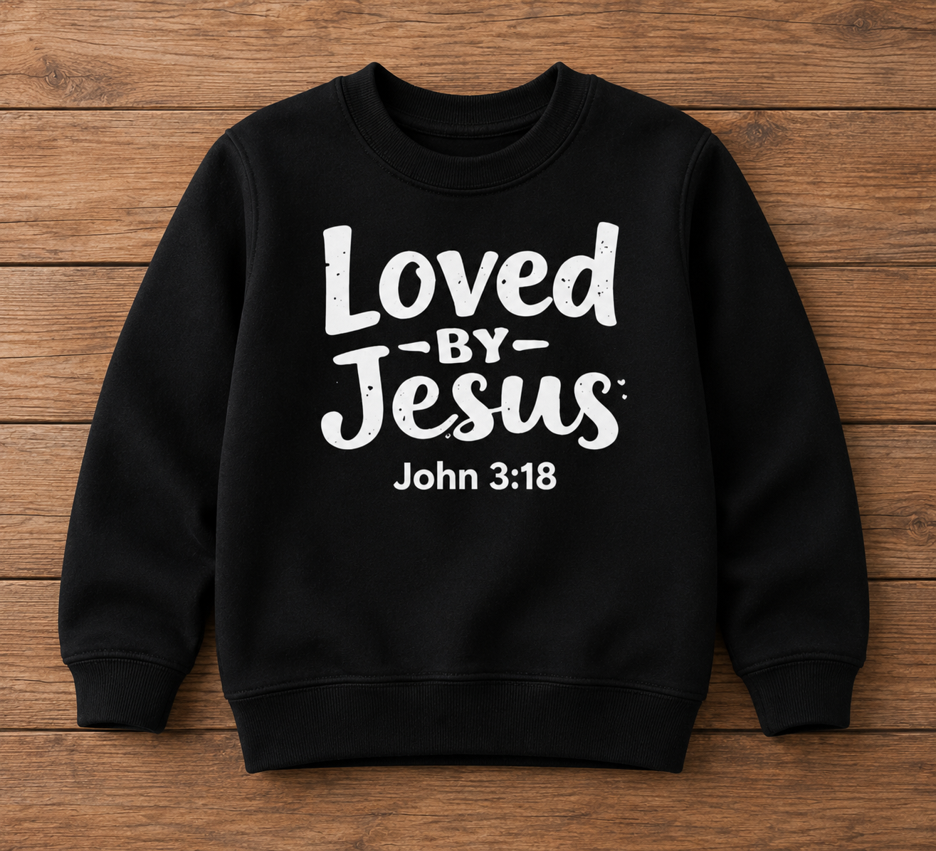 Kids Sweatshirt Christian Faith Apparel Custom Names and Bible Verse Sweatshirt Gift for Children