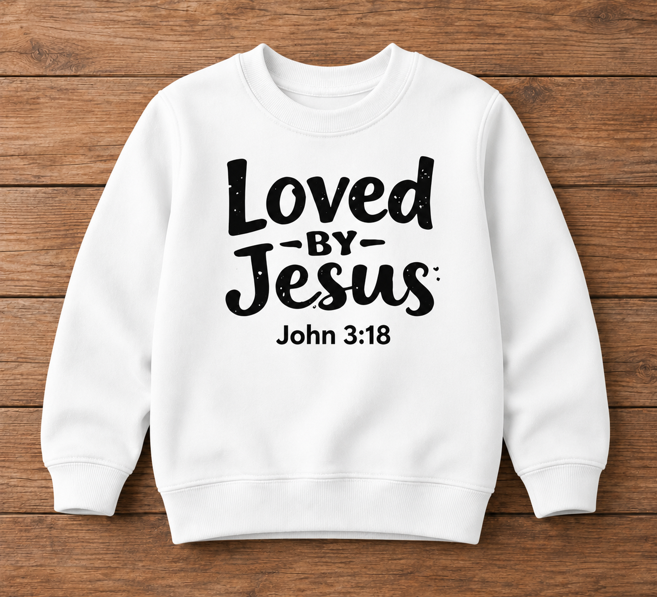 Kids Sweatshirt Christian Faith Apparel Custom Names and Bible Verse Sweatshirt Gift for Children