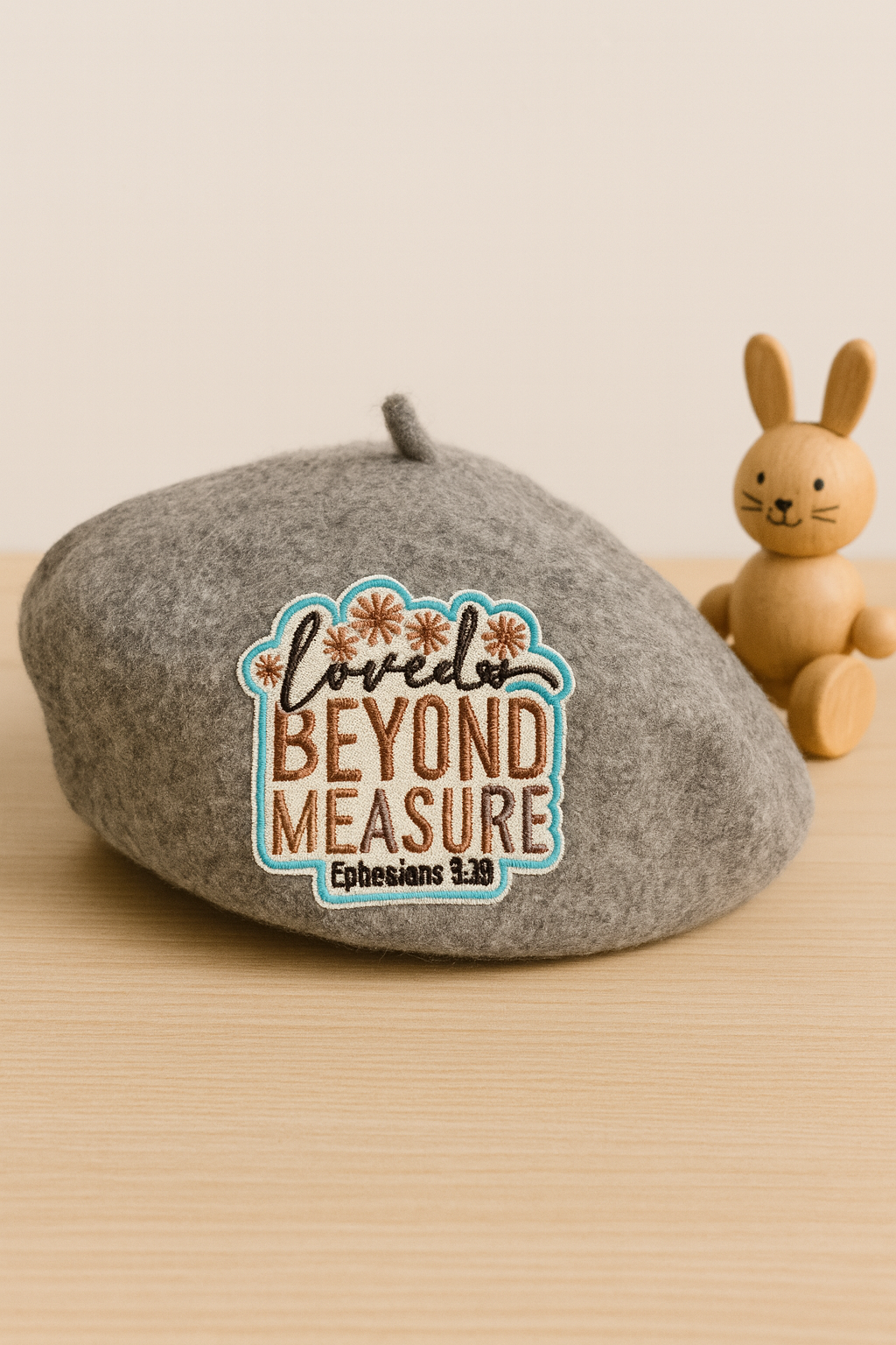 Kids Wool Beret Christian Hat for Children Birthday Gift Faith Accessory for Young Adults