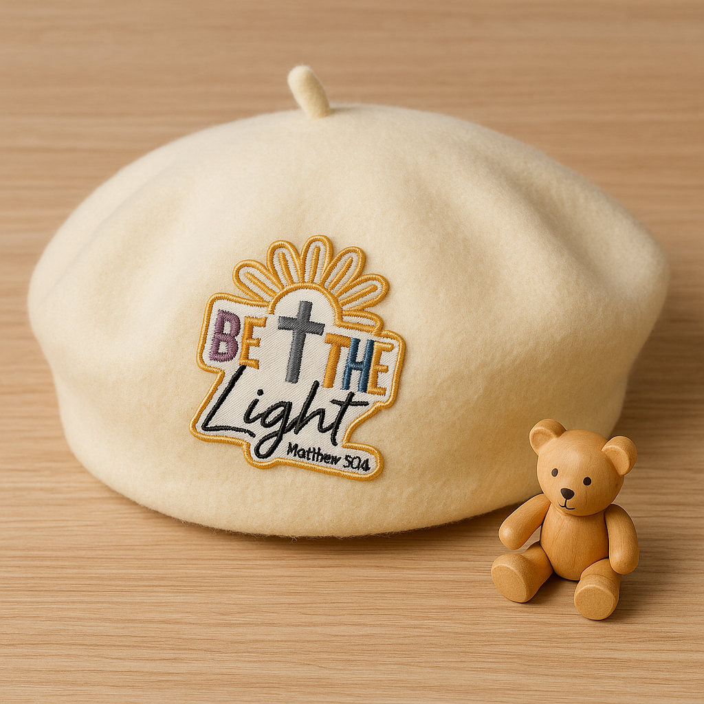 Kids Wool Beret Christian Hat for Children Birthday Gift Faith Accessory for Young Adults