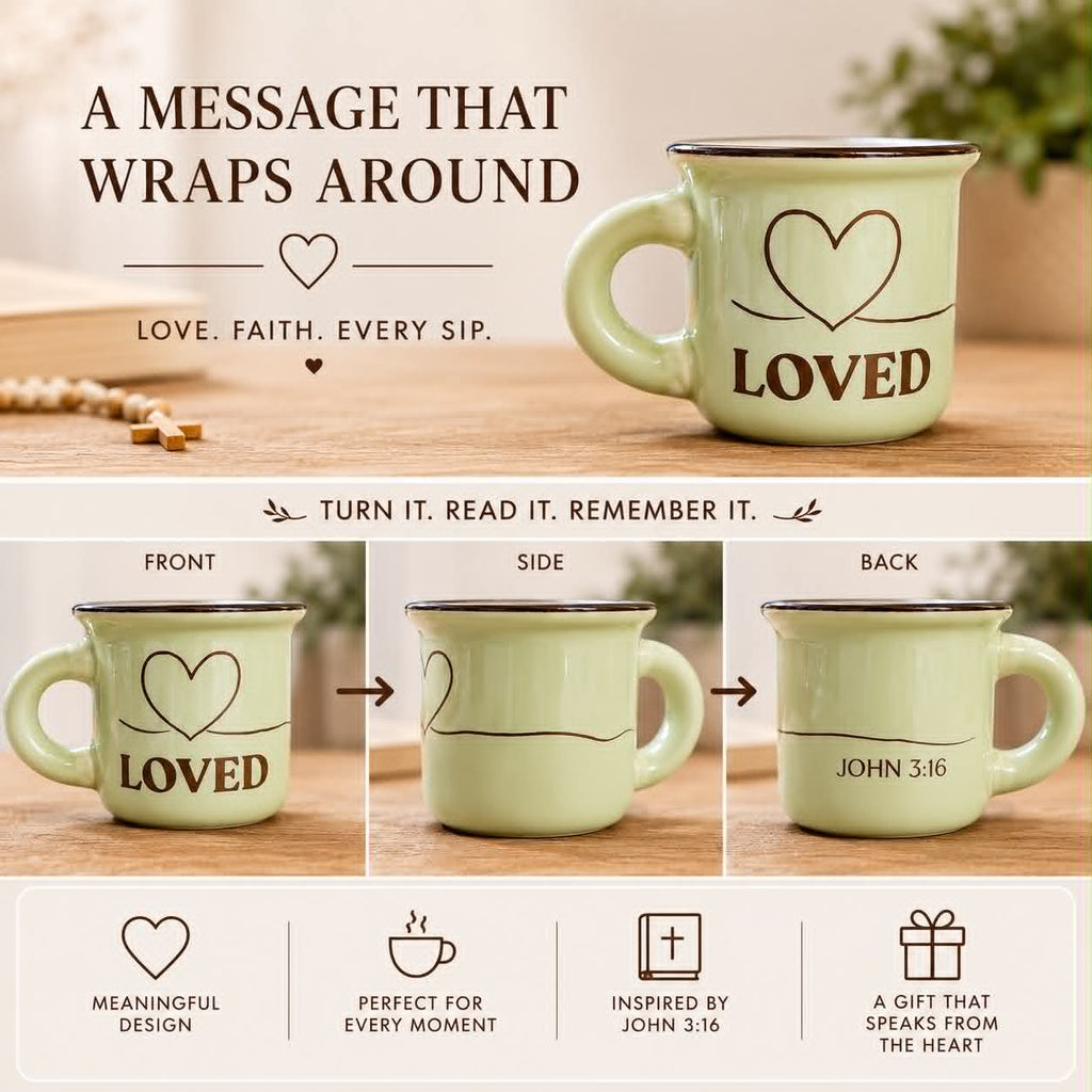 Personalized Christian Mini Espresso Mug 2oz Bible Verse Ceramic Cup Gift for Coffee Lover