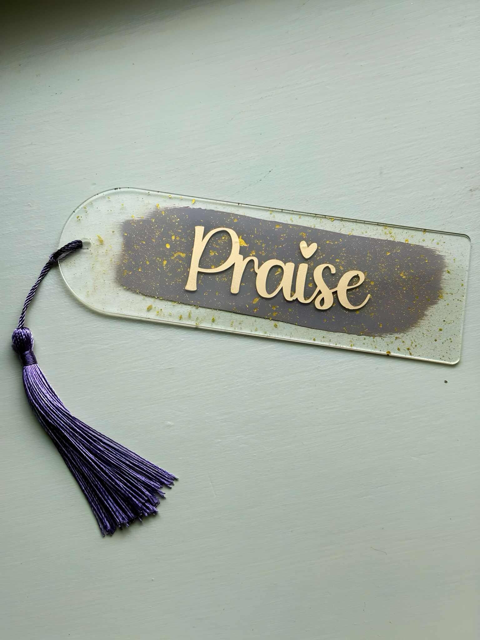 Handmade Acrylic Bookmark Personalized Teacher's Day Gift Custom Bible Words & Names Teacher Appreciation Gift