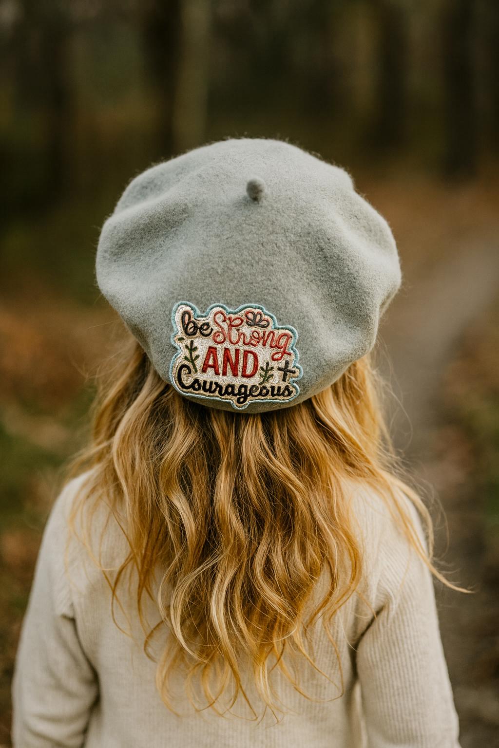 Kids Wool Beret Christian Hat for Children Birthday Gift Faith Accessory for Young Adults