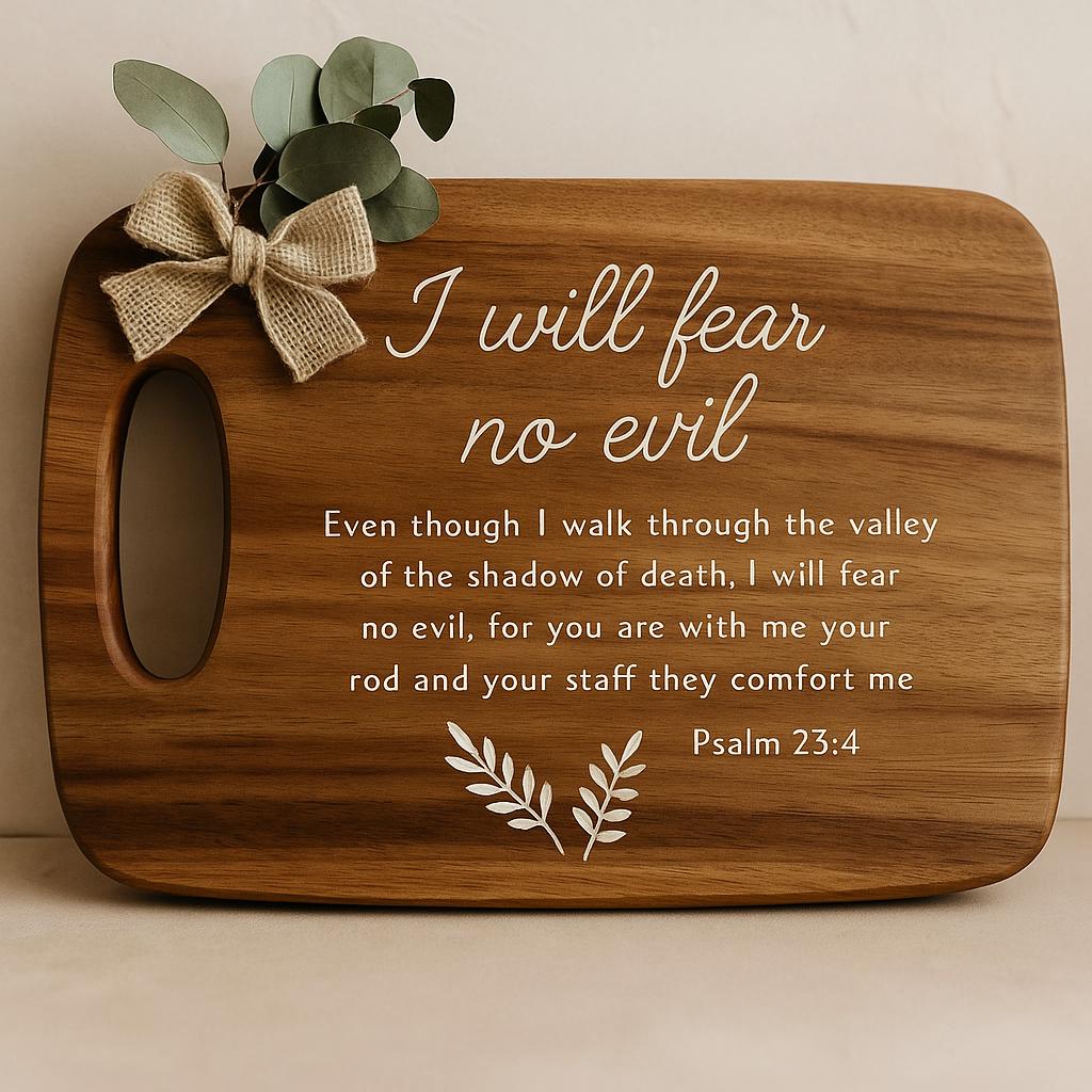 Engraved Wooden Board Gift Christian Family Home Décor Custom Meaningful Wedding Gift