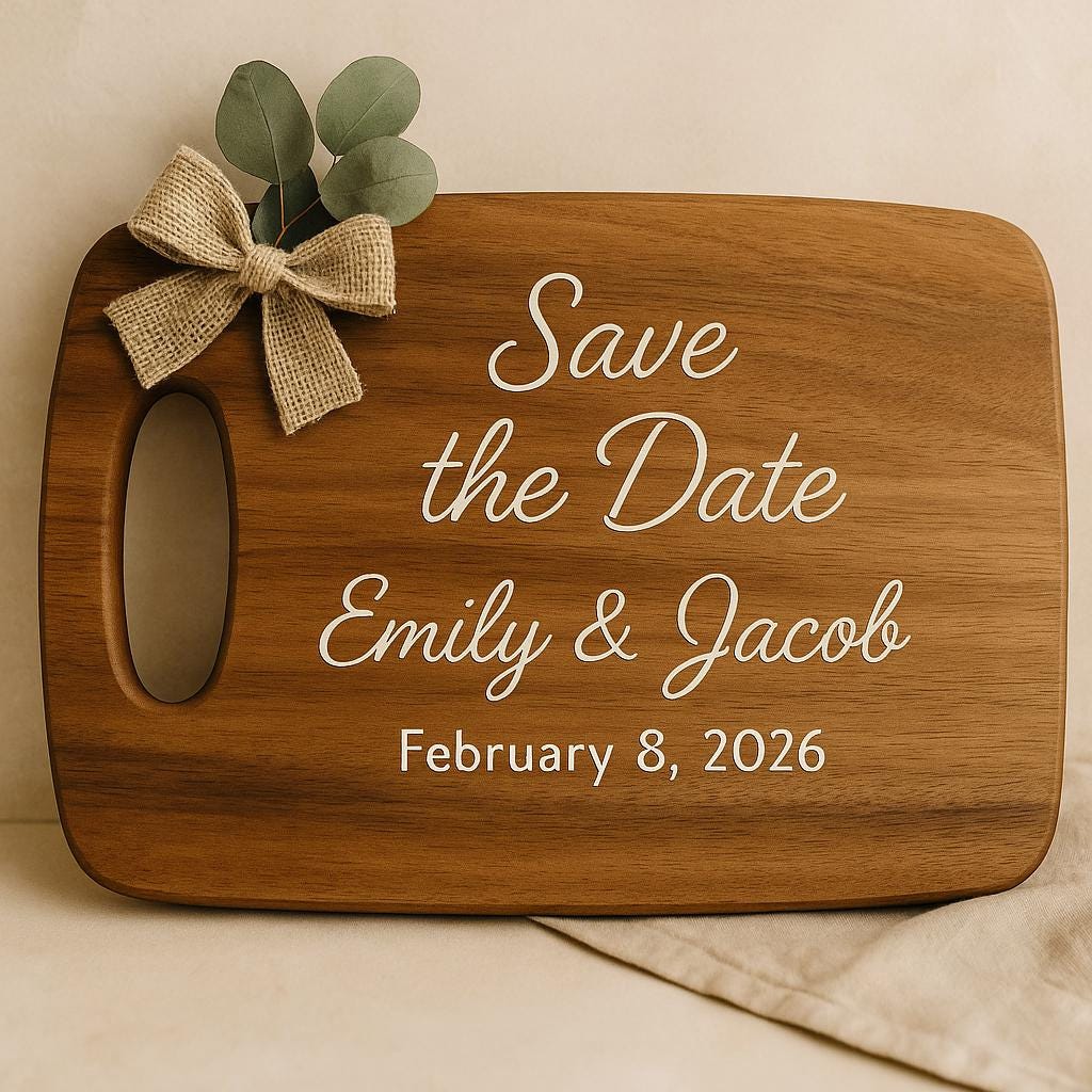 Engraved Wooden Board Gift Christian Family Home Décor Custom Meaningful Wedding Gift