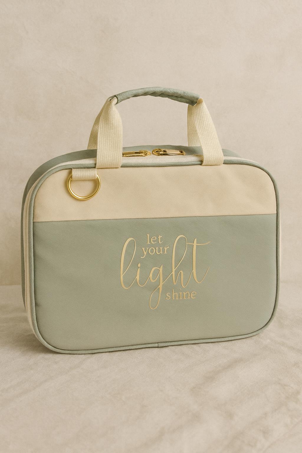 Personalized Pastel Pink Bible Cover Bag | Customize with Verse & Name