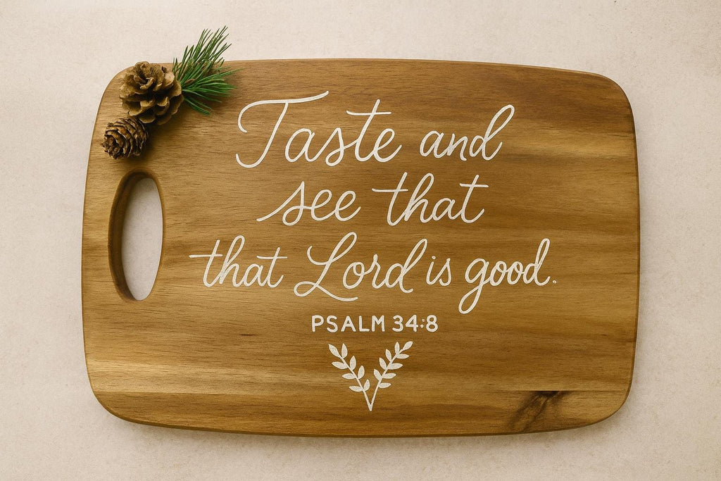 Engraved Wooden Board Gift Christian Family Home Décor Custom Meaningful Wedding Gift