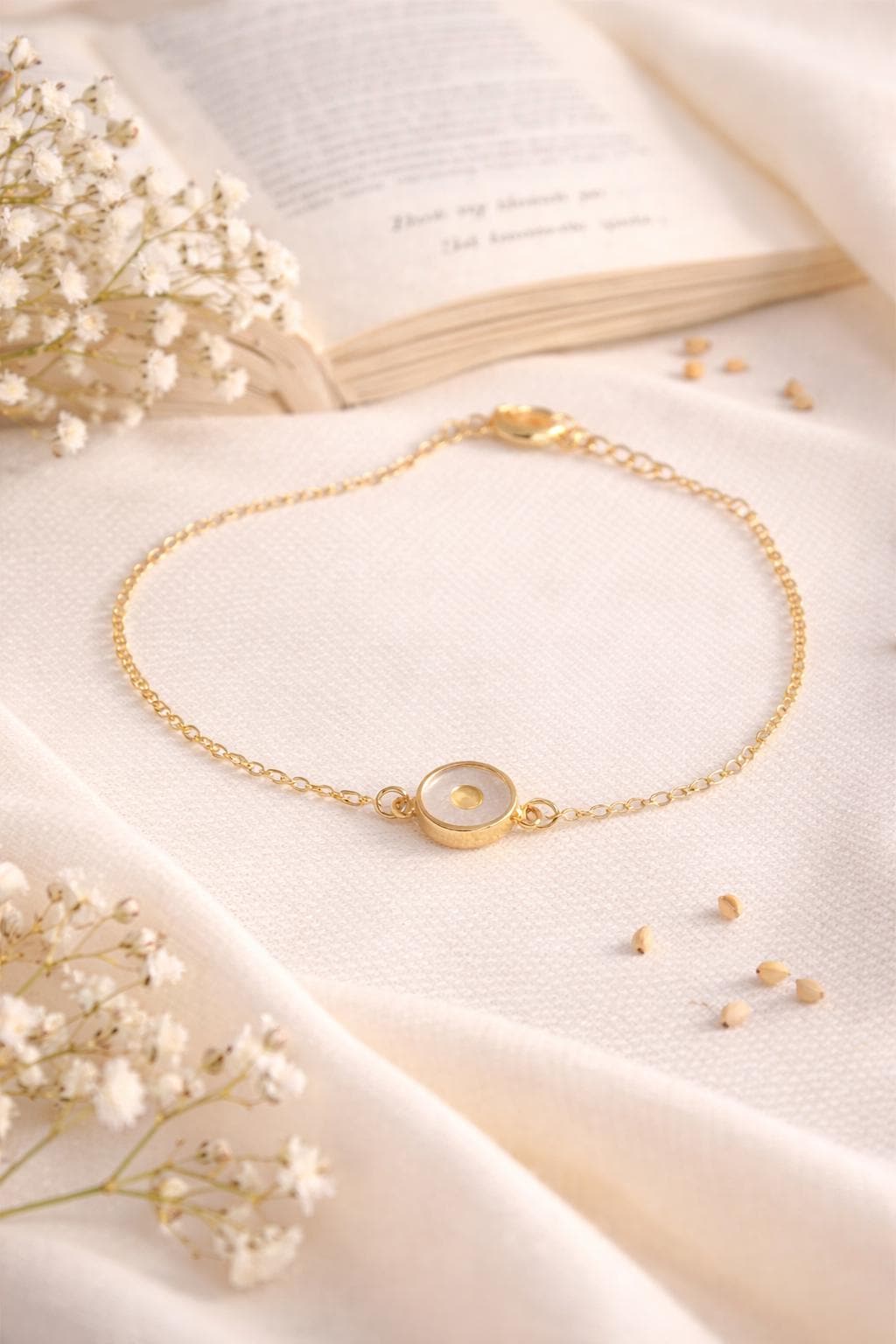 Mustard Seed Faith Bracelet, Stainless Steel Christian Jewelry, Present for Her