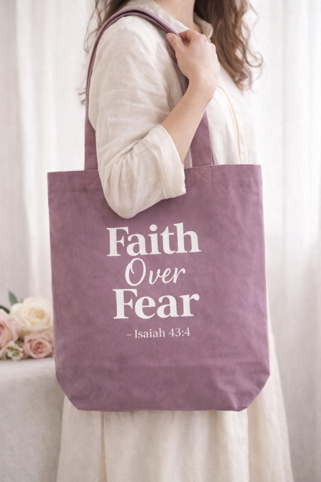Personalized Canvas Tote Bag for Graduating Students Custom Faith Based Gift Meaningful Graduation Present