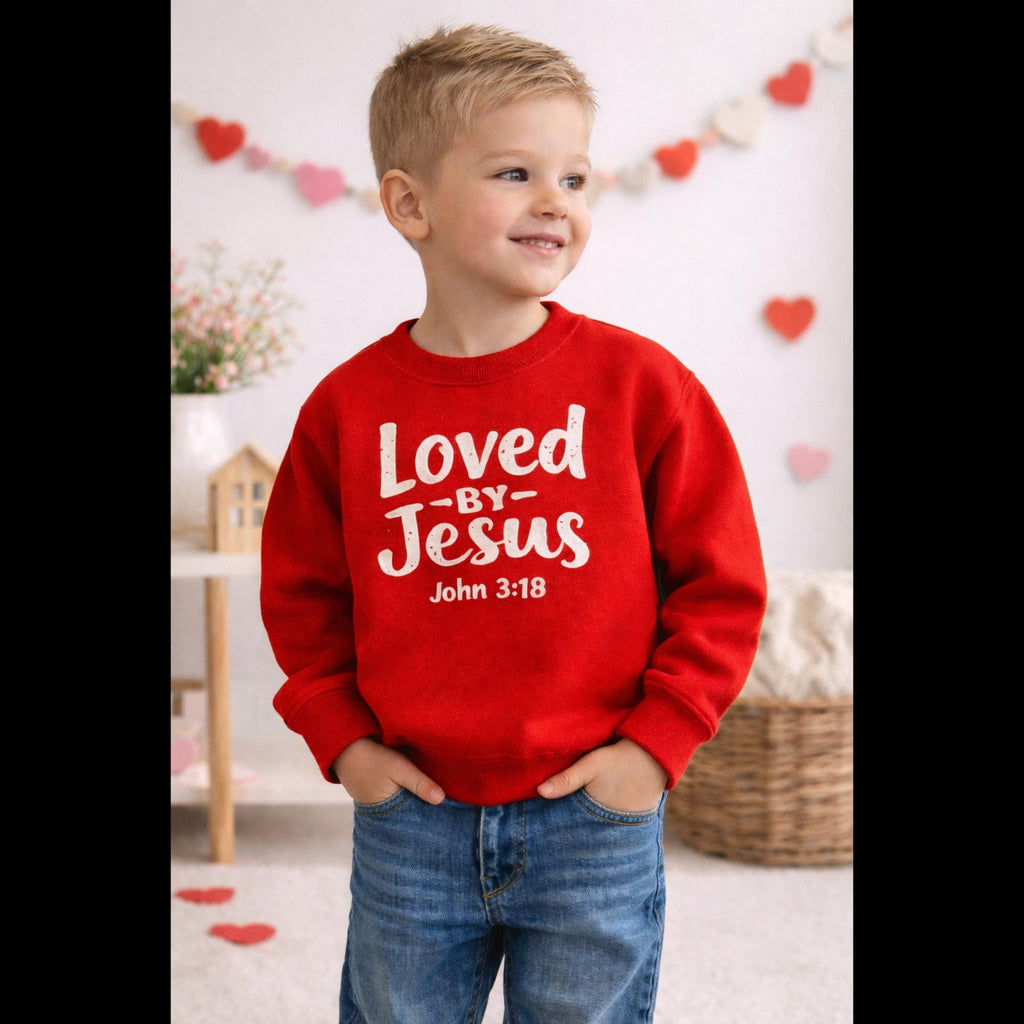 Kids Sweatshirt Christian Faith Apparel Custom Names and Bible Verse Sweatshirt Gift for Children