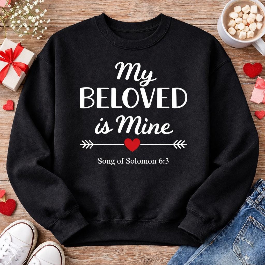 Sweatshirt Set for Christian Couples  Personalized Faith Gift for His and Hers Wedding Present