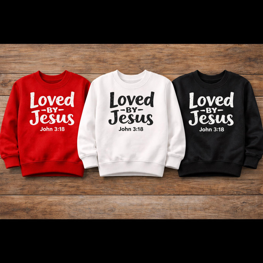 Kids Sweatshirt Christian Faith Apparel Custom Names and Bible Verse Sweatshirt Gift for Children