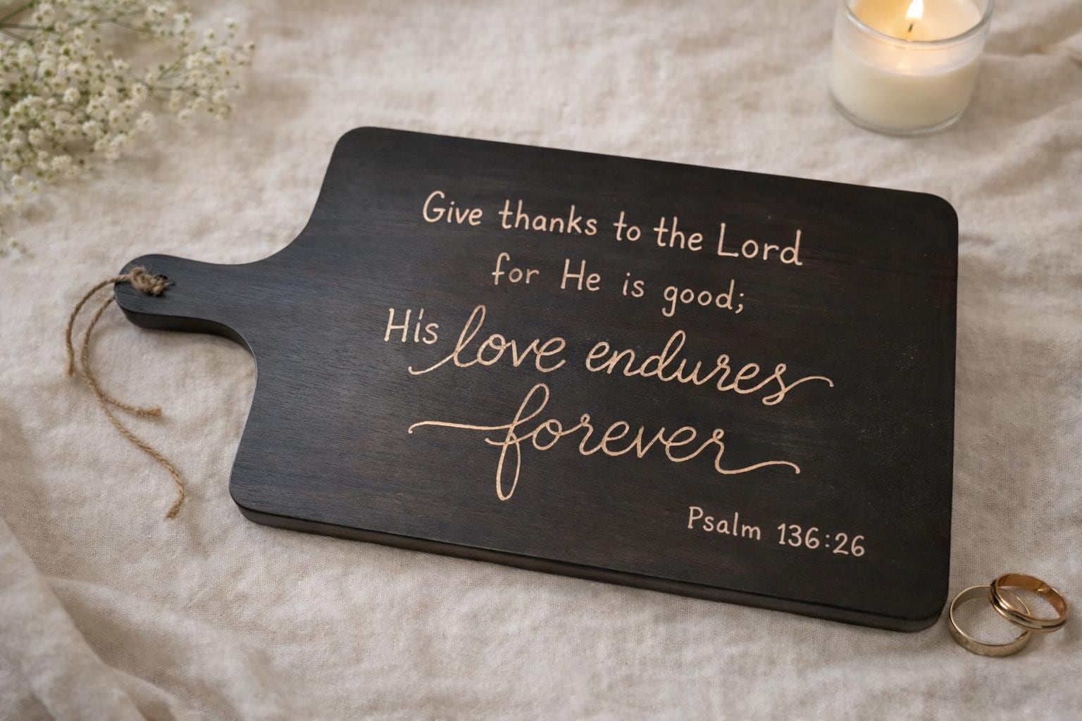 Engraved Scripture Wooden Board Personalized Gift Meaningful Keepsake