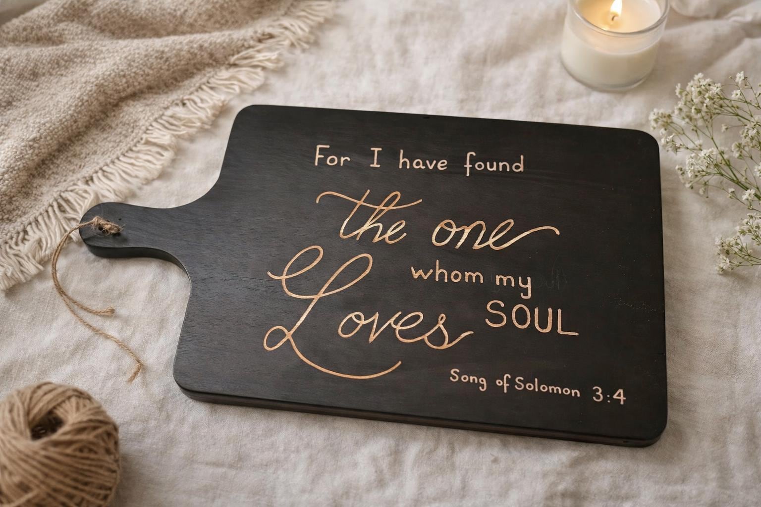 Engraved Scripture Wooden Board Personalized Gift Meaningful Keepsake
