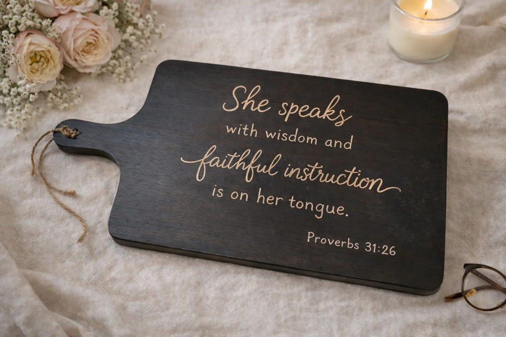 Engraved Scripture Wooden Board Personalized Gift Meaningful Keepsake