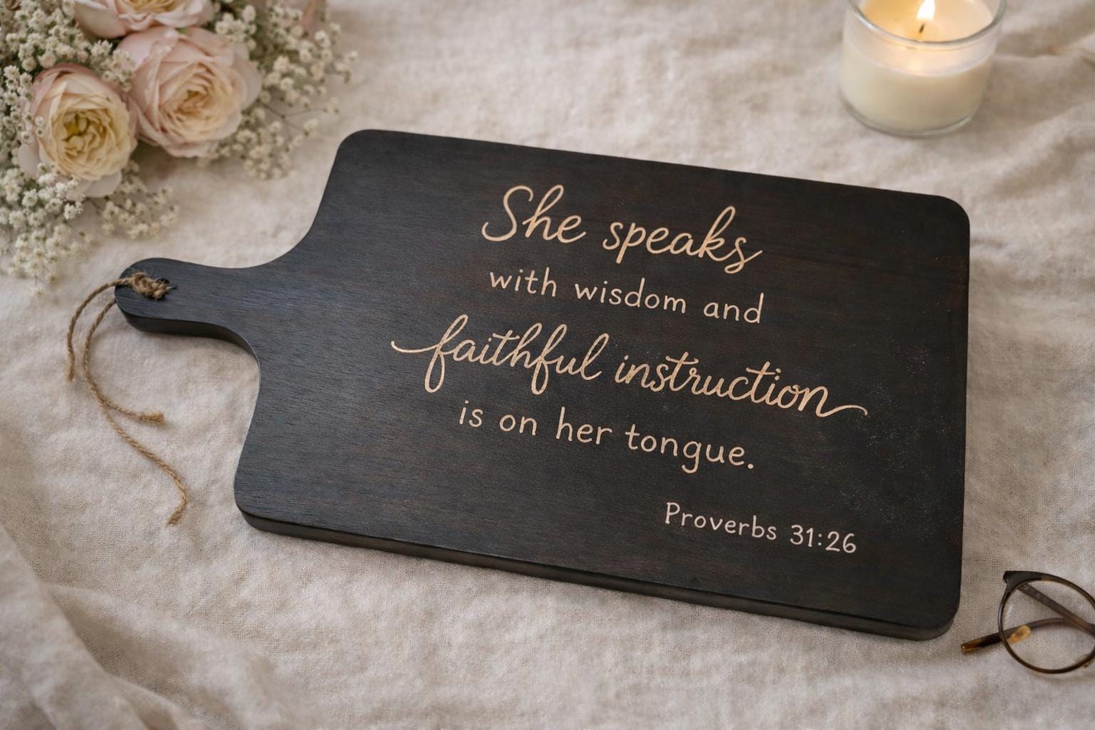 Engraved Scripture Wooden Board Personalized Gift Meaningful Keepsake