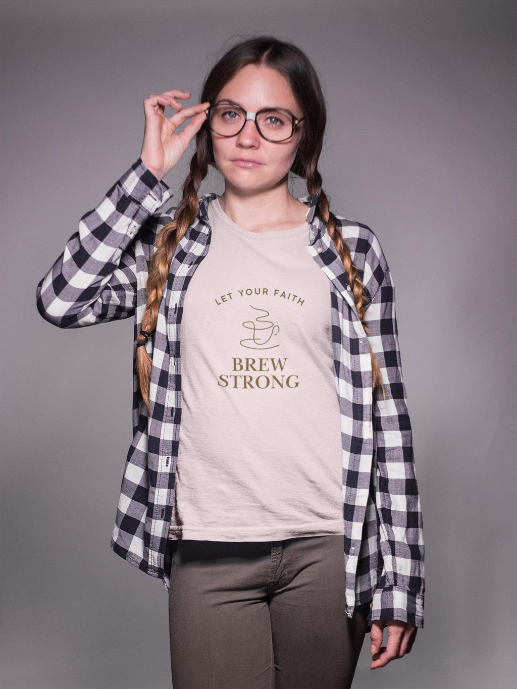 Coffee Lover Dads T-Shirt Gift Faith Casual Wear Fathers Day Customizable Tee Gift Ready
