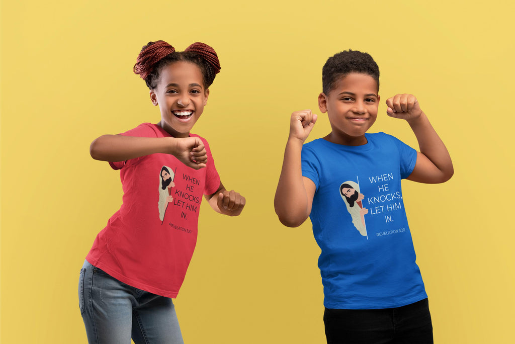 Kids Christian T-Shirt Inspirational Bible Verse Tee Faith Apparel for Young Adults