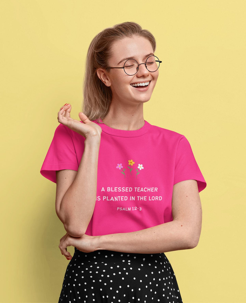 Preschool Teachers T-shirt Blessed Teacher’s Day Present Faith Based Christian Teacher Appreciation Gift