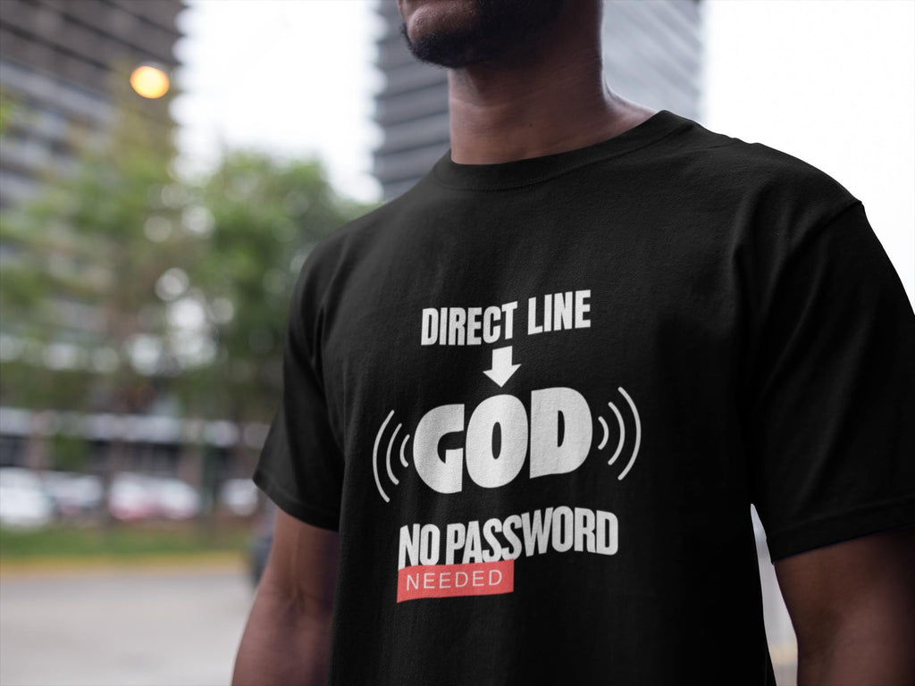 Christian T-Shirt for Fathers Day Gift Faith Based Tee For Dads Customizable Cotton Shirt