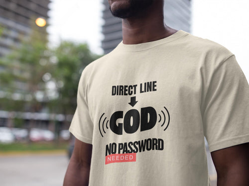 Christian T-Shirt for Fathers Day Gift Faith Based Tee For Dads Customizable Cotton Shirt