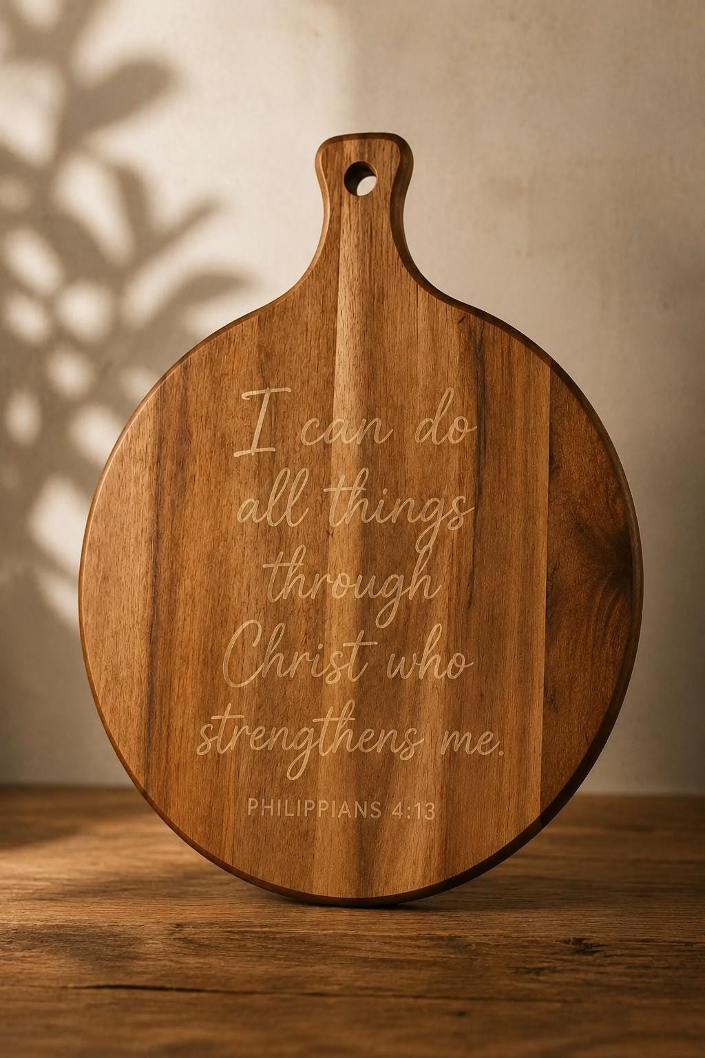 Custom Engraved Wooden Board Christian Gift Personalized Bible Verse Décor Handmade Family Heirloom