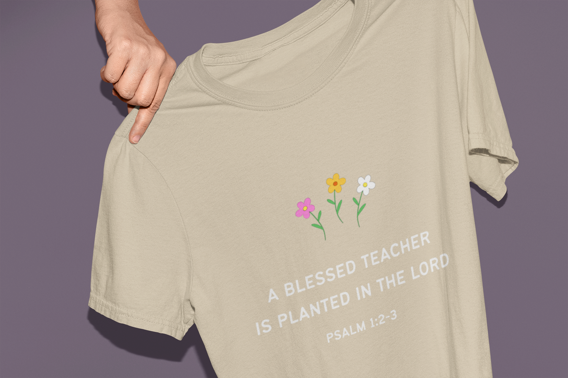 Preschool Teachers T-shirt Blessed Teacher’s Day Present Faith Based Christian Teacher Appreciation Gift