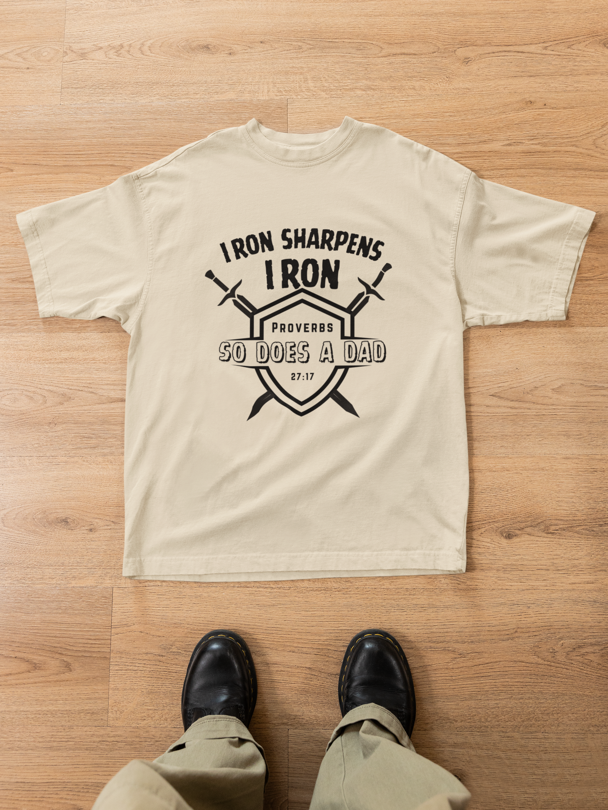 Personalized Christian Father's Day T-Shirt Bible Verse Inspirational Tee Gift for Dad Customizable Names