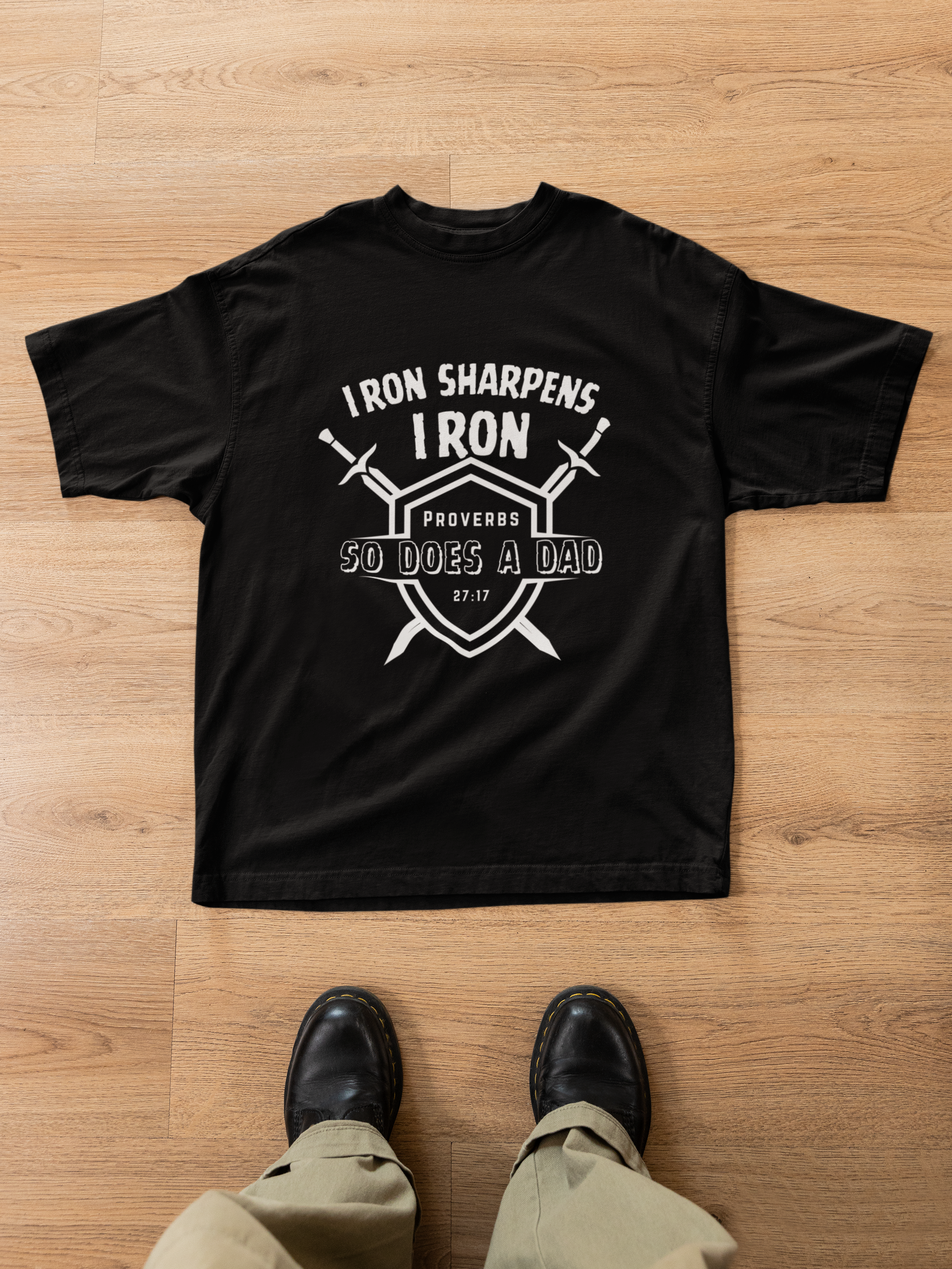 Personalized Christian Father's Day T-Shirt Bible Verse Inspirational Tee Gift for Dad Customizable Names